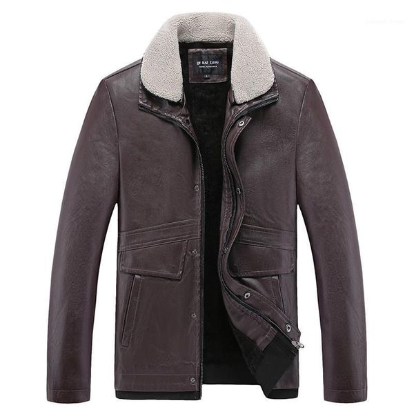 men's jackets men brand leather jacket hansome korean version youth winter plus velvet thickening all-match fashion casual coat autumn, Black;brown
men's jackets men brand leather jacket hansome korean version youth winter plus velvet thickening all-match fashion casual coat autumn, Black;brown