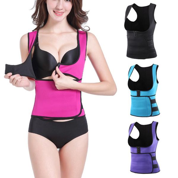 women's shapers women neoprene ultra sweat shaper vest corset front closure waist trainer push up chest hook colombian girdles shapewea, Black;white
women's shapers women neoprene ultra sweat shaper vest corset front closure waist trainer push up chest hook colombian girdles shapewea, Black;white