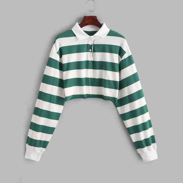 h40 color stripe button women sweatshirt turn down collar long sleeve pullover crop spring fall hoodies shirt for girls, Black
h40 color stripe button women sweatshirt turn down collar long sleeve pullover crop spring fall hoodies shirt for girls, Black