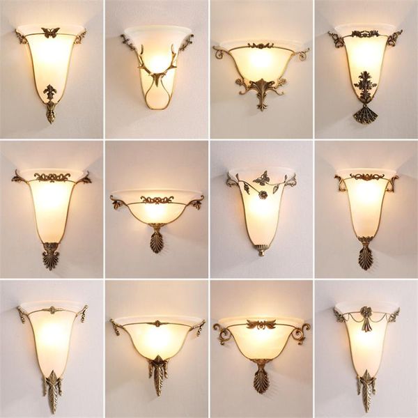 european style glass wall lamps bedroom bedside lamp villa living room tv background wall corridor aisle study luxury light
european style glass wall lamps bedroom bedside lamp villa living room tv background wall corridor aisle study luxury light