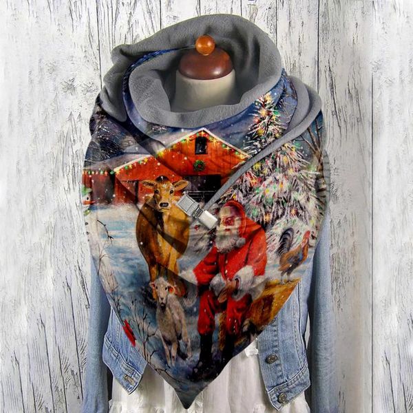 scarves fashion christmas scarf women thick warm shawls special design printing women's trendy party gift for ladies, Blue;gray
scarves fashion christmas scarf women thick warm shawls special design printing women's trendy party gift for ladies, Blue;gray
