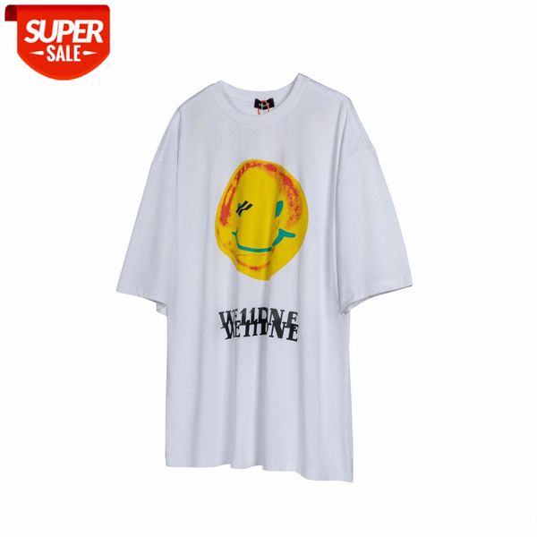 spring and summer we11 smiley graffiti round neck pullover loose short sleeve men's women's same batch #jx80, White;black
spring and summer we11 smiley graffiti round neck pullover loose short sleeve men's women's same batch #jx80, White;black
