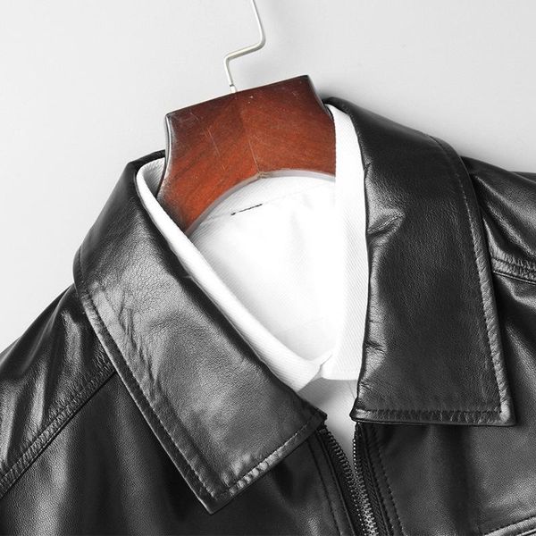 men's leather & faux men goatskin coat autumn genuine jacket natural blazer jackets chaqueta cuero hombre 81y8107 yy255, Black
men's leather & faux men goatskin coat autumn genuine jacket natural blazer jackets chaqueta cuero hombre 81y8107 yy255, Black
