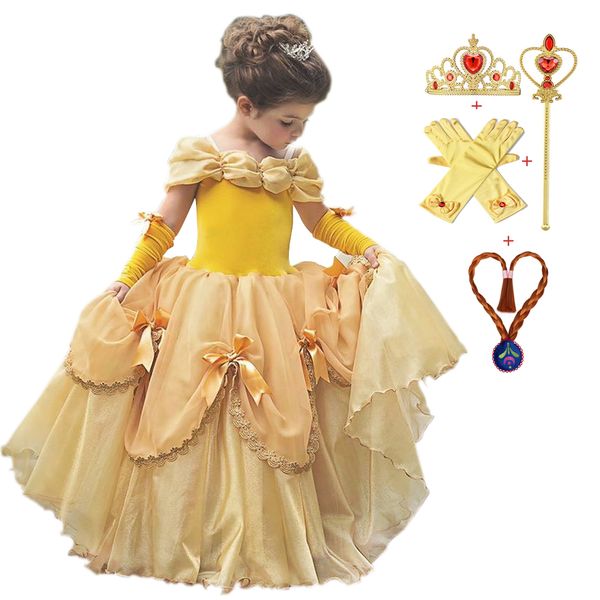 2021 girl costume beauty and beast princess dress easter kids dresses for girls carnival cosplay costumes for kids vestidos, Red;yellow
2021 girl costume beauty and beast princess dress easter kids dresses for girls carnival cosplay costumes for kids vestidos, Red;yellow
