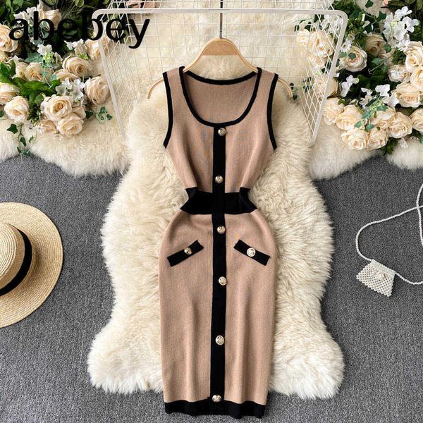 boho women knit dress o neck slim sleeveless dresses summer short dress 210715, Black;gray
boho women knit dress o neck slim sleeveless dresses summer short dress 210715, Black;gray