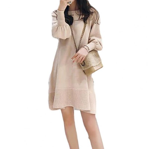 autumn winter women solid color long puff sleeve large hem knee-length dress, Black;gray
autumn winter women solid color long puff sleeve large hem knee-length dress, Black;gray