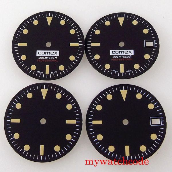 repair tools & kits 28.5mm black watch dial yellow marks with date window for nh35 movement fit case crown at 3 o'clock
repair tools & kits 28.5mm black watch dial yellow marks with date window for nh35 movement fit case crown at 3 o'clock