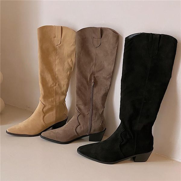 boots stretch cloth comfort mid-calf western fall winter crude heel pointed long tube women shoes botas de mujer feminina, Black
boots stretch cloth comfort mid-calf western fall winter crude heel pointed long tube women shoes botas de mujer feminina, Black