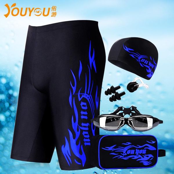 men's swimwear swimming trunks knee-length pants boxer spring plus size loose suit fashion goggles cap
men's swimwear swimming trunks knee-length pants boxer spring plus size loose suit fashion goggles cap