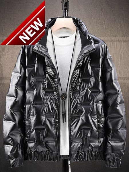glossy down jacket mens stand collar fashionable trendy coat winter new male thickened clothing, Black
glossy down jacket mens stand collar fashionable trendy coat winter new male thickened clothing, Black