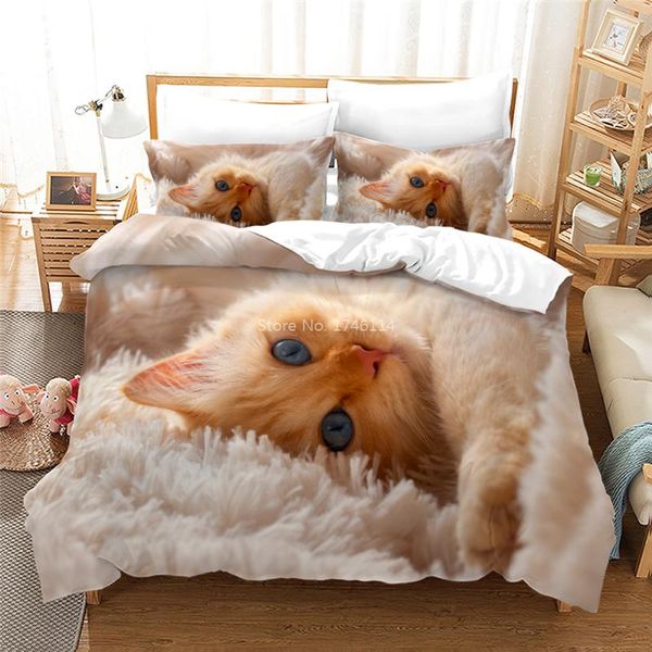 bedding sets 2/3pcs lovely pet cat kitty kitten duvet cover set twin full king size home textile for kid bedroom gift
bedding sets 2/3pcs lovely pet cat kitty kitten duvet cover set twin full king size home textile for kid bedroom gift