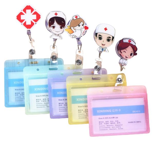 card holders clear plastic horizontal name tag badge id & cute retractable reel clip holder with pvc straps, Brown;gray
card holders clear plastic horizontal name tag badge id & cute retractable reel clip holder with pvc straps, Brown;gray