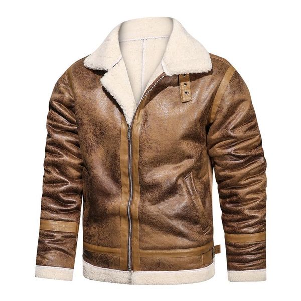 men's jackets leather jacket retro fleece wool lapel motorcycle faux pu men casual fashion thicke warm male windproof coat, Black;brown
men's jackets leather jacket retro fleece wool lapel motorcycle faux pu men casual fashion thicke warm male windproof coat, Black;brown
