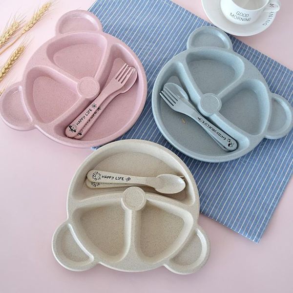 3pcs/set baby bowl+spoon+fork feeding tableware cartoon dishes dinner plate anti-wheat straw training plate for kids
3pcs/set baby bowl+spoon+fork feeding tableware cartoon dishes dinner plate anti-wheat straw training plate for kids
