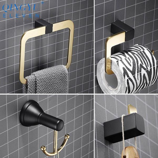 new nordic 304 stainless steel black gold square towel ring towel hook rag hook roll paper holder for bathroom
new nordic 304 stainless steel black gold square towel ring towel hook rag hook roll paper holder for bathroom
