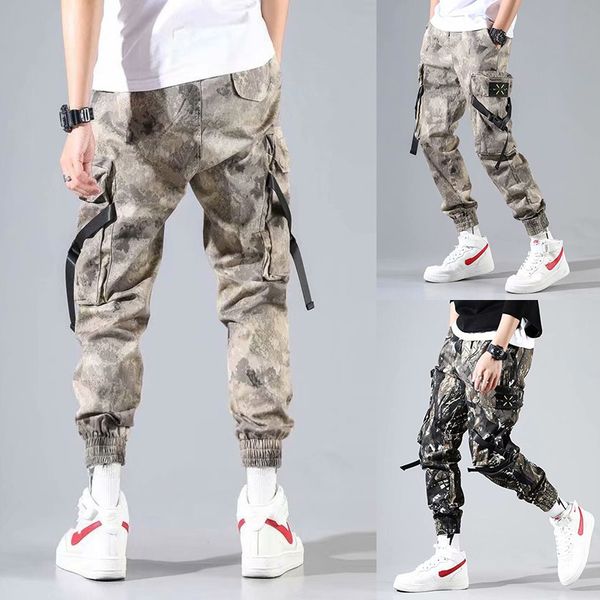 021 men casual cats elastic overalls streetwear camouflage jogging joggers broek fashion men's clothing, Black
021 men casual cats elastic overalls streetwear camouflage jogging joggers broek fashion men's clothing, Black
