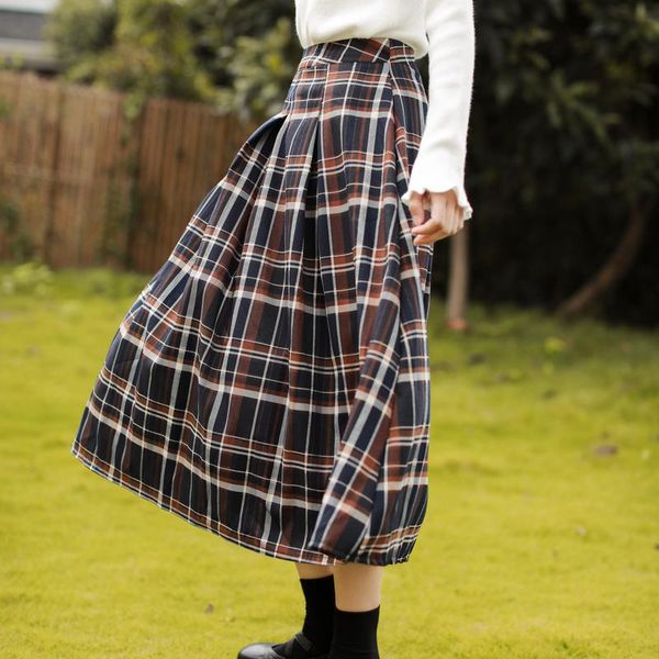 skirts fall winter women high waist grey scotland midi skirt lady girls vintage plaid with belt gothic pleated kilt, Black
skirts fall winter women high waist grey scotland midi skirt lady girls vintage plaid with belt gothic pleated kilt, Black