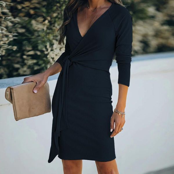casual dresses elegant dress women deep v neck autumn wrap long sleeve package hip body-shaping party, Black;gray
casual dresses elegant dress women deep v neck autumn wrap long sleeve package hip body-shaping party, Black;gray