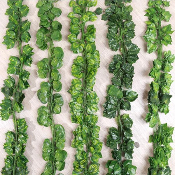 210cm artificial plant creeper green leaf ivy vine for home wedding decoration wholesale diy hanging wreath artificial flower
210cm artificial plant creeper green leaf ivy vine for home wedding decoration wholesale diy hanging wreath artificial flower