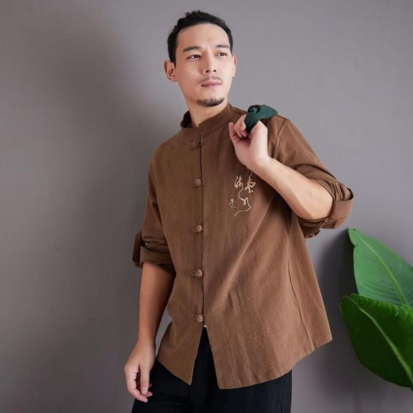 ethnic clothing solid cotton linen men casual shirt chinese traditional embroidery robe gown mandarin collar cardigan retro button harajuku, Red
ethnic clothing solid cotton linen men casual shirt chinese traditional embroidery robe gown mandarin collar cardigan retro button harajuku, Red