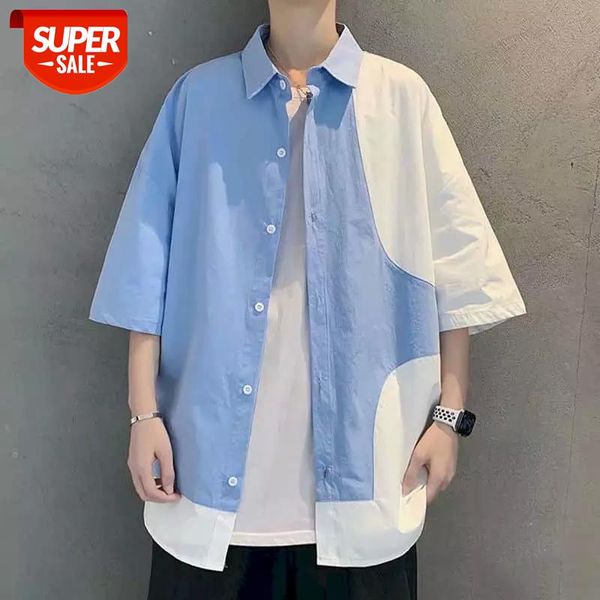 contrast color women shirts blouses men tooling short-sleeved shirt students korean blouse loose lapel ins inch jacket summer #ly8y, White
contrast color women shirts blouses men tooling short-sleeved shirt students korean blouse loose lapel ins inch jacket summer #ly8y, White