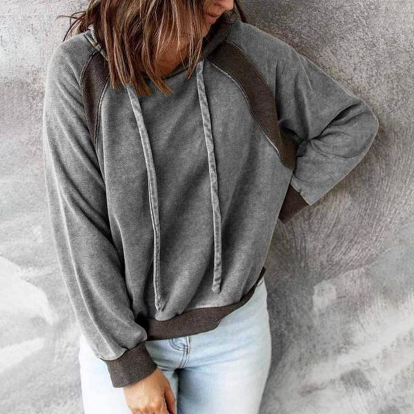 women's hoodies & sweatshirts polyester good long sleeve winter drawstring pullover designed hooded sweatshirt vintage women outerwear, Black
women's hoodies & sweatshirts polyester good long sleeve winter drawstring pullover designed hooded sweatshirt vintage women outerwear, Black