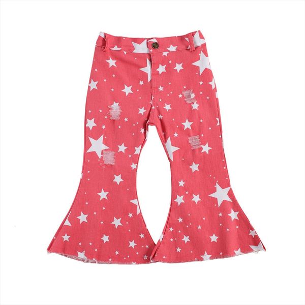 autumn 1 6y kids girls pink star print flared pants denim ripped hole button fly jeans children winter fall clothes, Blue
autumn 1 6y kids girls pink star print flared pants denim ripped hole button fly jeans children winter fall clothes, Blue