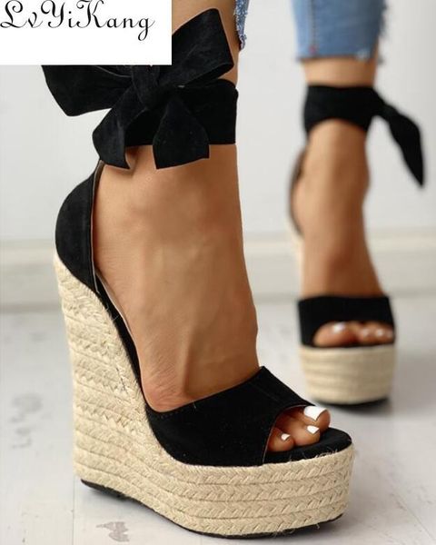 sandals women summer wedge female platform bohemia high heel fashion ankle strap open toe ladies shoes zapatos de mujer, Black
sandals women summer wedge female platform bohemia high heel fashion ankle strap open toe ladies shoes zapatos de mujer, Black