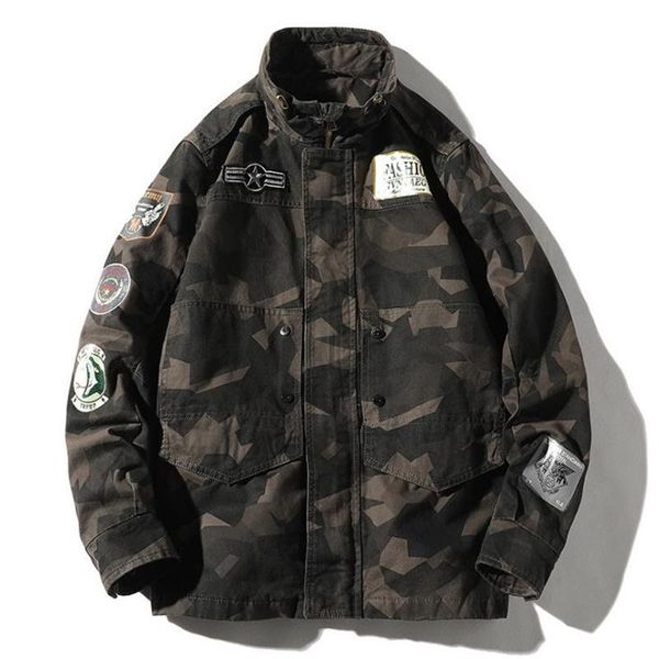 men's jackets quality autumn spring male jacket coat fashion casual simple loose leisure style baggy stand collar stylish camouflage me, Black;brown
men's jackets quality autumn spring male jacket coat fashion casual simple loose leisure style baggy stand collar stylish camouflage me, Black;brown