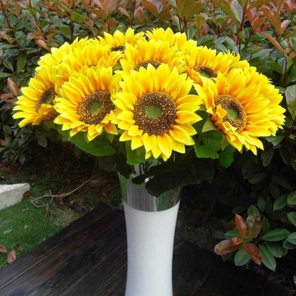 1pcs silk sunflower diy christmas wreath gifts home wedding decor accessories fake plastic gerbera artificial floristics flowers
1pcs silk sunflower diy christmas wreath gifts home wedding decor accessories fake plastic gerbera artificial floristics flowers