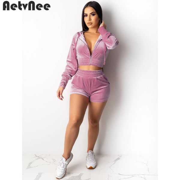 women's tracksuits aetvnee solid fleece tracksuit women 2021 autumn full sleeve zip hooded jackets elastic waist pockets shorts 2 two p, Gray
women's tracksuits aetvnee solid fleece tracksuit women 2021 autumn full sleeve zip hooded jackets elastic waist pockets shorts 2 two p, Gray
