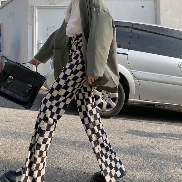 women's pants & capris chessboard style fashionable mid-ancient slim fit bell-bottom all-match slimming, Black;white
women's pants & capris chessboard style fashionable mid-ancient slim fit bell-bottom all-match slimming, Black;white