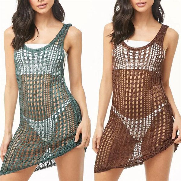 women's swimwear 2021 crochet dress knitted beach cover up tunic long pareos bikinis ups swim robe plage beachwear #q789, White;black
women's swimwear 2021 crochet dress knitted beach cover up tunic long pareos bikinis ups swim robe plage beachwear #q789, White;black