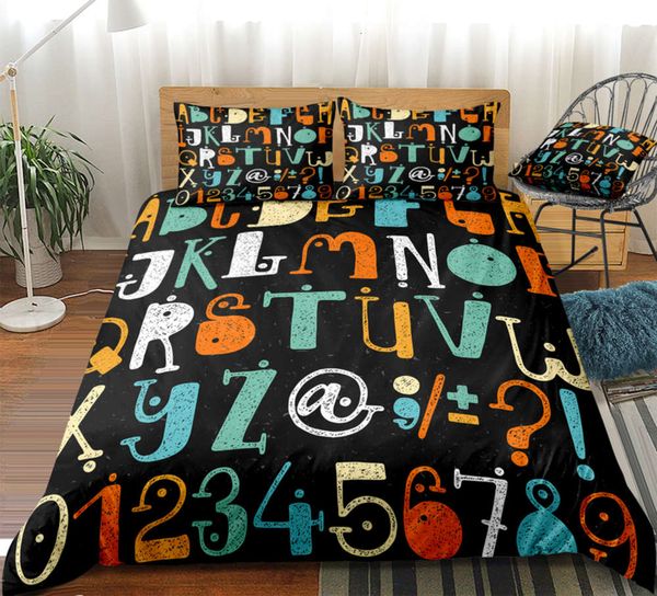 cartoon duvet cover set letters bedding set colorful letters pattern bed linen kids boy girl home textile microfiber bedcloth
cartoon duvet cover set letters bedding set colorful letters pattern bed linen kids boy girl home textile microfiber bedcloth