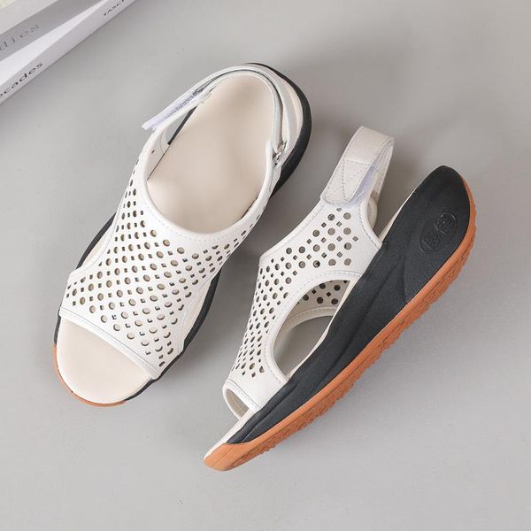 sandals summer leather chunky soles sandal leisure hollow breathable soft large size shoes non-slip outside wear women's, Black
sandals summer leather chunky soles sandal leisure hollow breathable soft large size shoes non-slip outside wear women's, Black