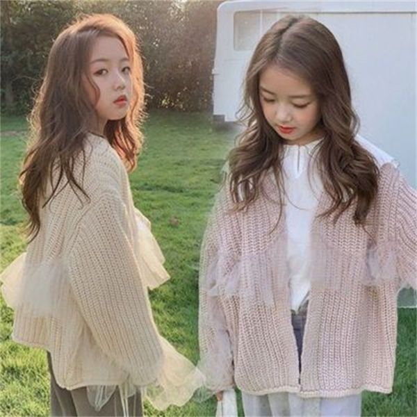 2022 girls cardigan sweater fashion new spring and autumn big kids loose knit woolen yarn sweater, Blue
2022 girls cardigan sweater fashion new spring and autumn big kids loose knit woolen yarn sweater, Blue