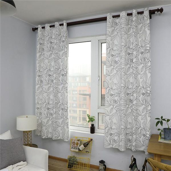 white leaves print curtain window treatments semi-shading living room bedroom balcony curtains drapes home exterior decoration
white leaves print curtain window treatments semi-shading living room bedroom balcony curtains drapes home exterior decoration