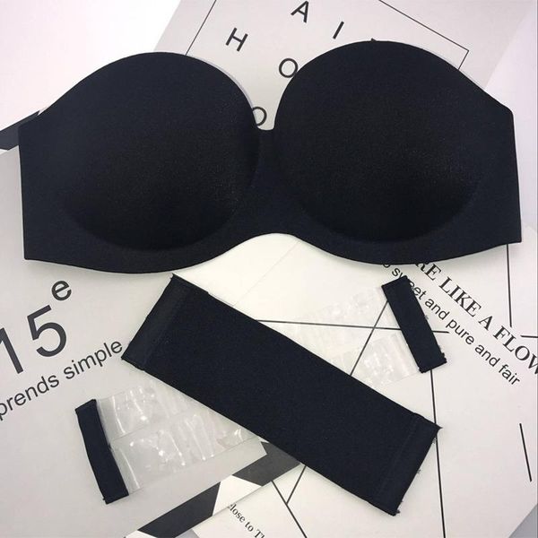 bras hikigawa womens tube invisible strapless bra underwear solid seamless push up wireless mold cup bralette lingerie, Red;black
bras hikigawa womens tube invisible strapless bra underwear solid seamless push up wireless mold cup bralette lingerie, Red;black
