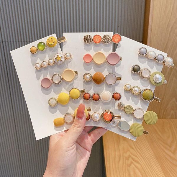 hair clips & barrettes 4/8pcs/pack cute resin clip sets headpiece pins rhinestones hairgrips hairpins gold pearl accessories for women, Golden;silver
hair clips & barrettes 4/8pcs/pack cute resin clip sets headpiece pins rhinestones hairgrips hairpins gold pearl accessories for women, Golden;silver