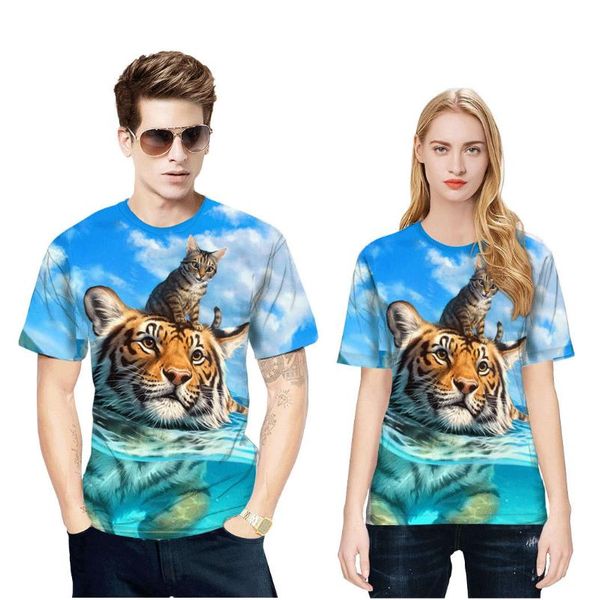 men's t-shirts and women's harajuku couple's animal tiger pattern 3d printing t-shirt oversized, White;black
men's t-shirts and women's harajuku couple's animal tiger pattern 3d printing t-shirt oversized, White;black
