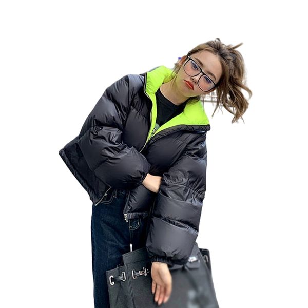 women's jacket cotton padded coats female loose puffer parkas ladies oversize outwear, Black;brown
women's jacket cotton padded coats female loose puffer parkas ladies oversize outwear, Black;brown