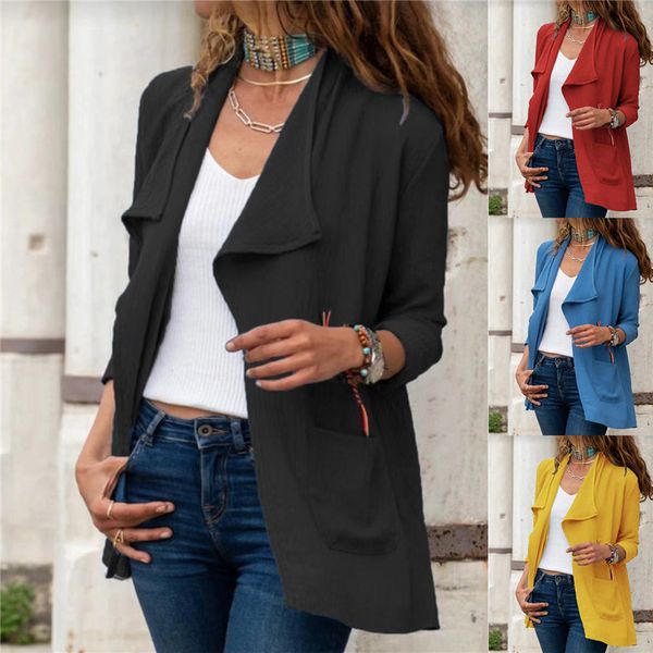 women's jackets solid color long sleeve short windbreaker casual cardigan, Black;brown
women's jackets solid color long sleeve short windbreaker casual cardigan, Black;brown