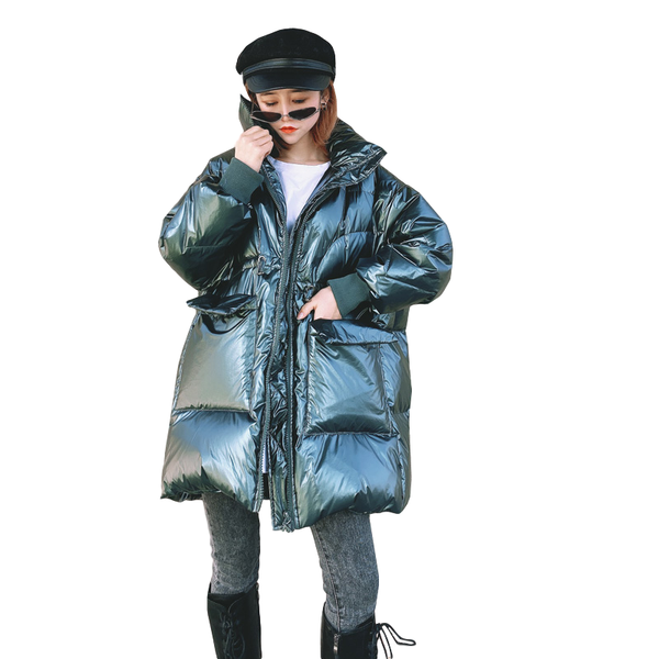 2021 winter down coat women thick warm jacket fashion glossy white duck down jacket women loose ladies coats g540, Black
2021 winter down coat women thick warm jacket fashion glossy white duck down jacket women loose ladies coats g540, Black