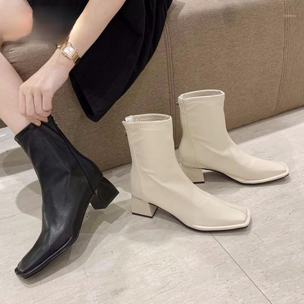 boots 2021 ankle for women winter shoes brand female square heels zipper casual spring autumn arrival1, Black
boots 2021 ankle for women winter shoes brand female square heels zipper casual spring autumn arrival1, Black