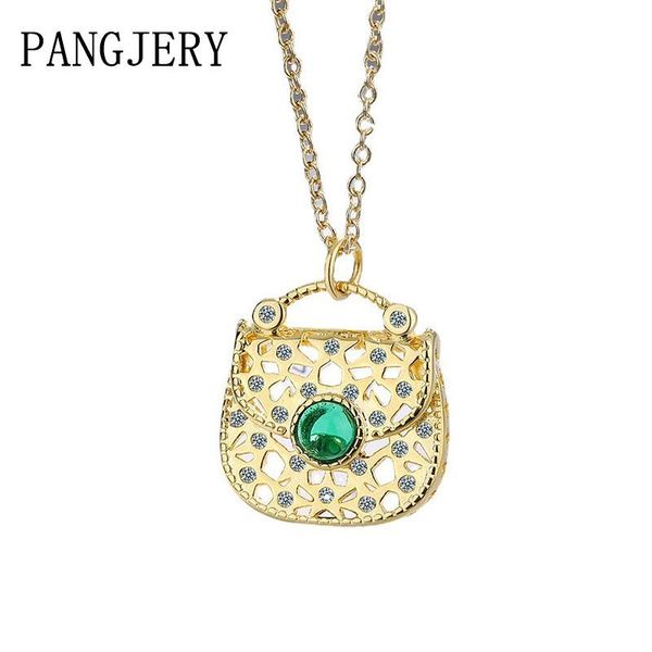 chains pangjery 925 sterling silver green sparkling zircon necklaces for women ins fashion creative mini bag anniversary jewelry gifts
chains pangjery 925 sterling silver green sparkling zircon necklaces for women ins fashion creative mini bag anniversary jewelry gifts