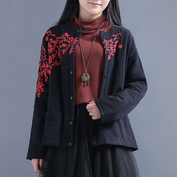 cotton chinese style clothing women jackets autumn winter quilted tang suit cheongsam warm retro outwear jacket 11897, Red
cotton chinese style clothing women jackets autumn winter quilted tang suit cheongsam warm retro outwear jacket 11897, Red