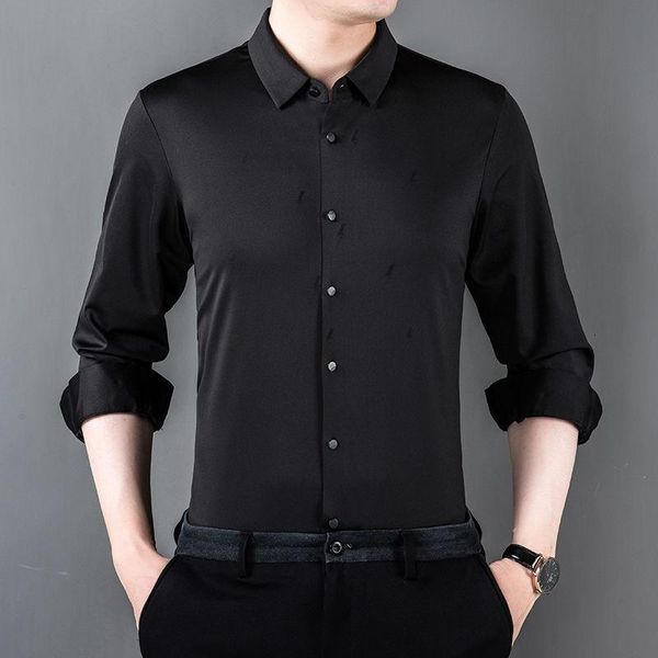 men's casual shirts 2021 autumn arrivals long-sleeved shirt korean version black handsome clothing genuine, White;black
men's casual shirts 2021 autumn arrivals long-sleeved shirt korean version black handsome clothing genuine, White;black