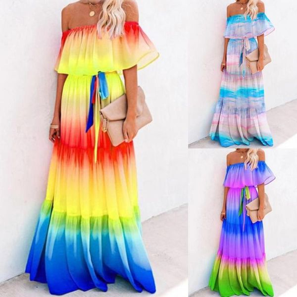 casual dresses trendy off shoulder high waist women dress retro floral print thin large hem belt maxi streetwear for banquet daily wear, Black;gray
casual dresses trendy off shoulder high waist women dress retro floral print thin large hem belt maxi streetwear for banquet daily wear, Black;gray