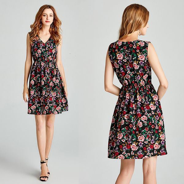 2021 summer new v neck floral print boho beach holiday women sleeveless a line mini party sun robe k7aq, Black;gray
2021 summer new v neck floral print boho beach holiday women sleeveless a line mini party sun robe k7aq, Black;gray