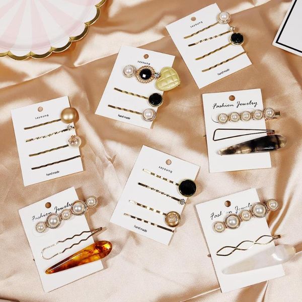 hair clips & barrettes 3-4pcs/lot korean style metal hairpin alloy bb headmade girls ins accessories clip pearl hairpins, Golden;silver
hair clips & barrettes 3-4pcs/lot korean style metal hairpin alloy bb headmade girls ins accessories clip pearl hairpins, Golden;silver